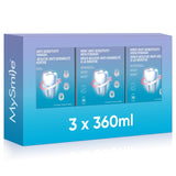 MySmile enjuague hidroxiapatita nano en envase visible, fortalece el esmalte de forma suave.