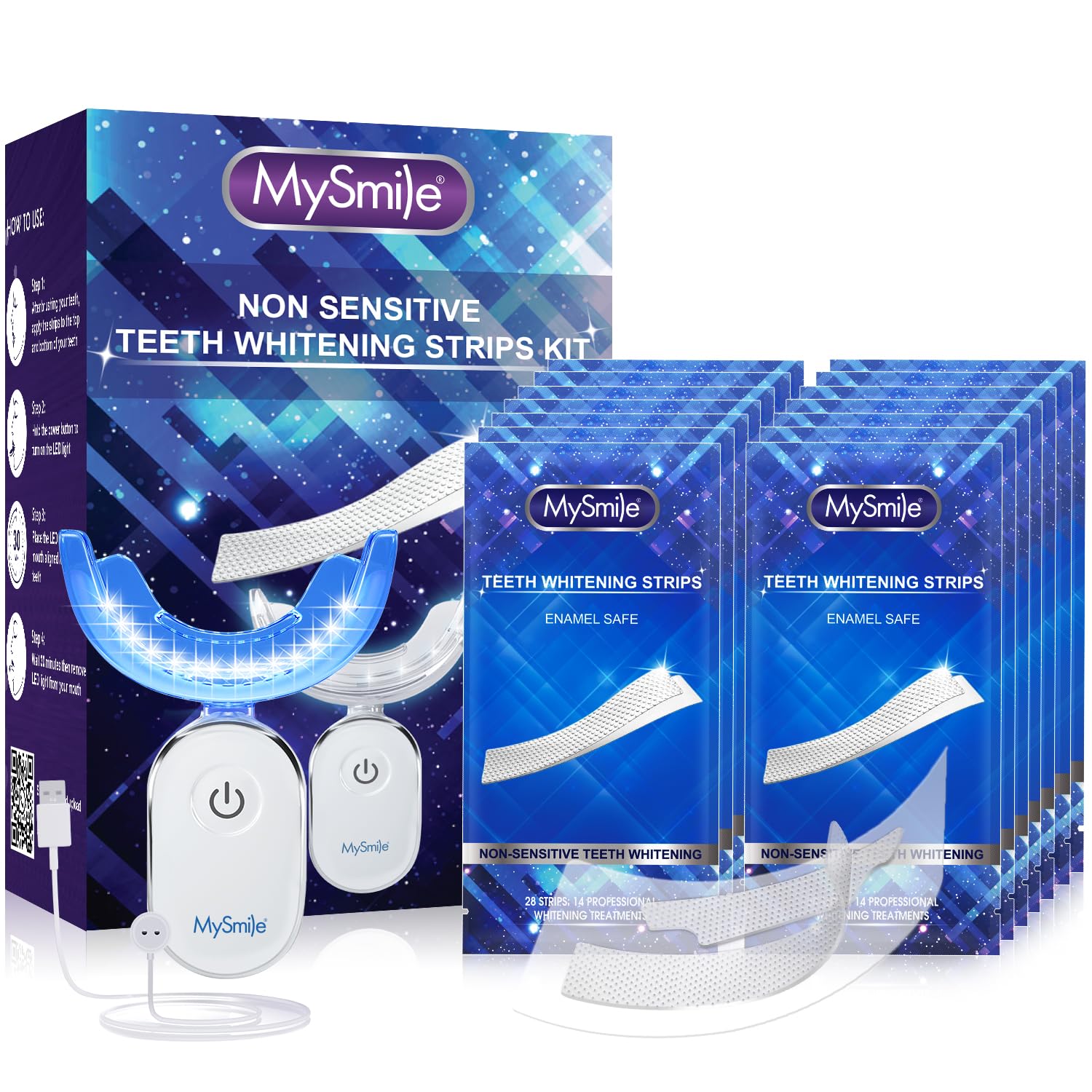 MySmile luces LED para blanqueamiento rápido y seguro de dientes