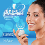 MySmile luz LED activadora acelera el blanqueamiento dental con seguridad