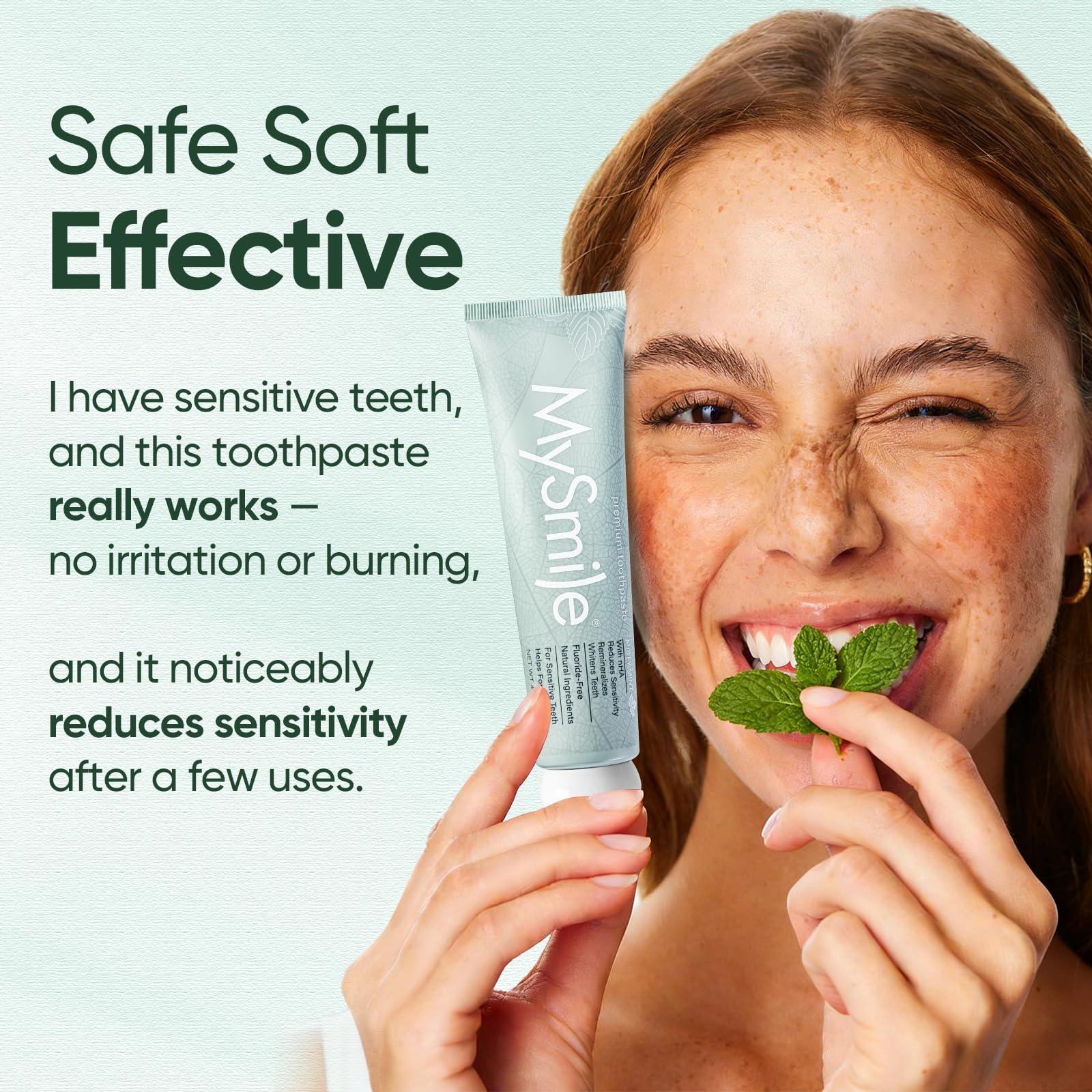 MySmile pasta sin SLS: cuidado suave para encías sensibles.