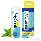 MySmile pastillas dentales en empaque práctico para viaje y uso diario.