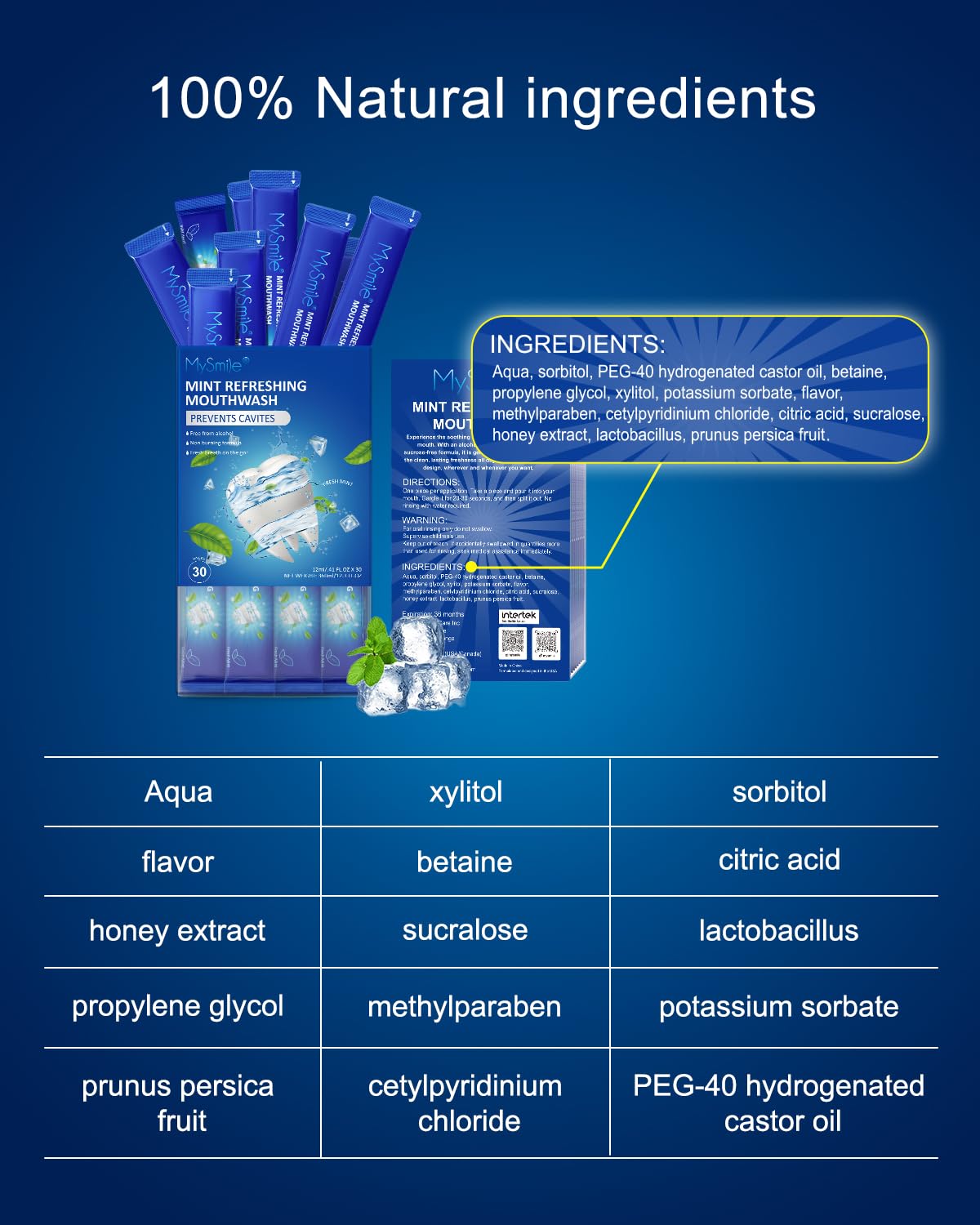 MySmile sin fluoruro, fórmula suave para uso diario.