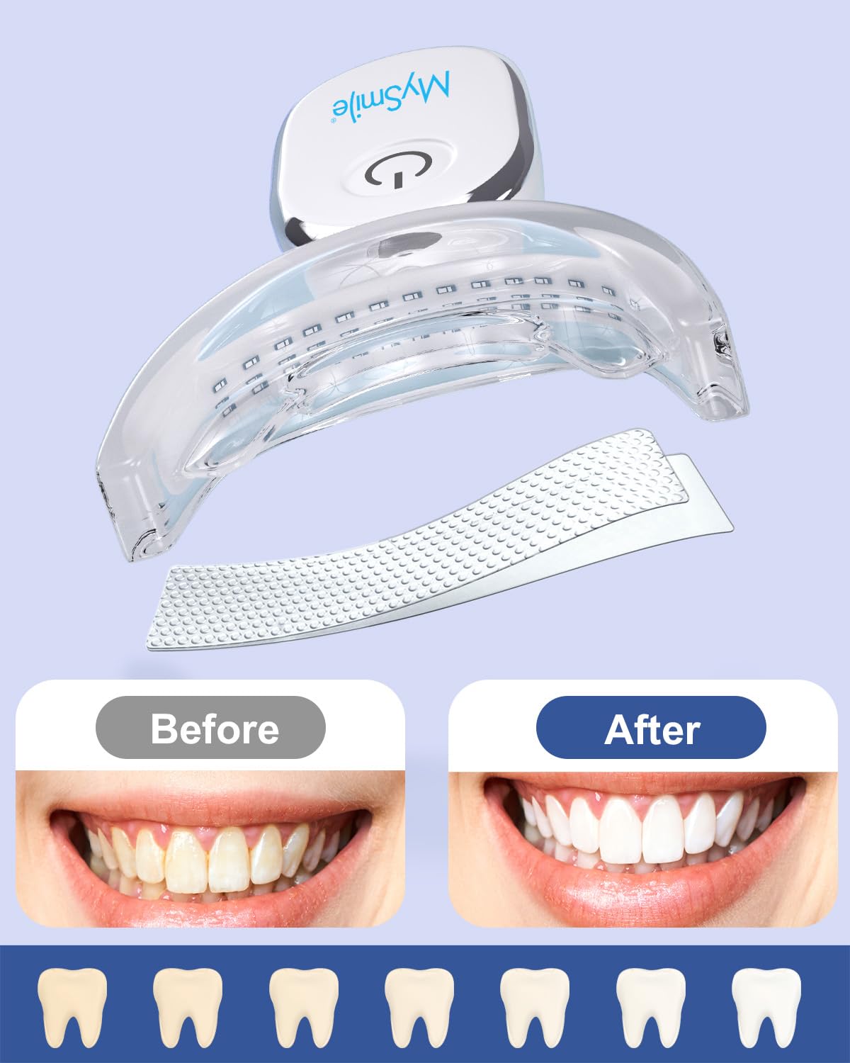 MySmile tiras sin sensibilidad para encías y esmalte