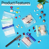 Tamaño compacto 3x2.75 pulgadas de MZRoyal para llevar pastillas en bolsillo.