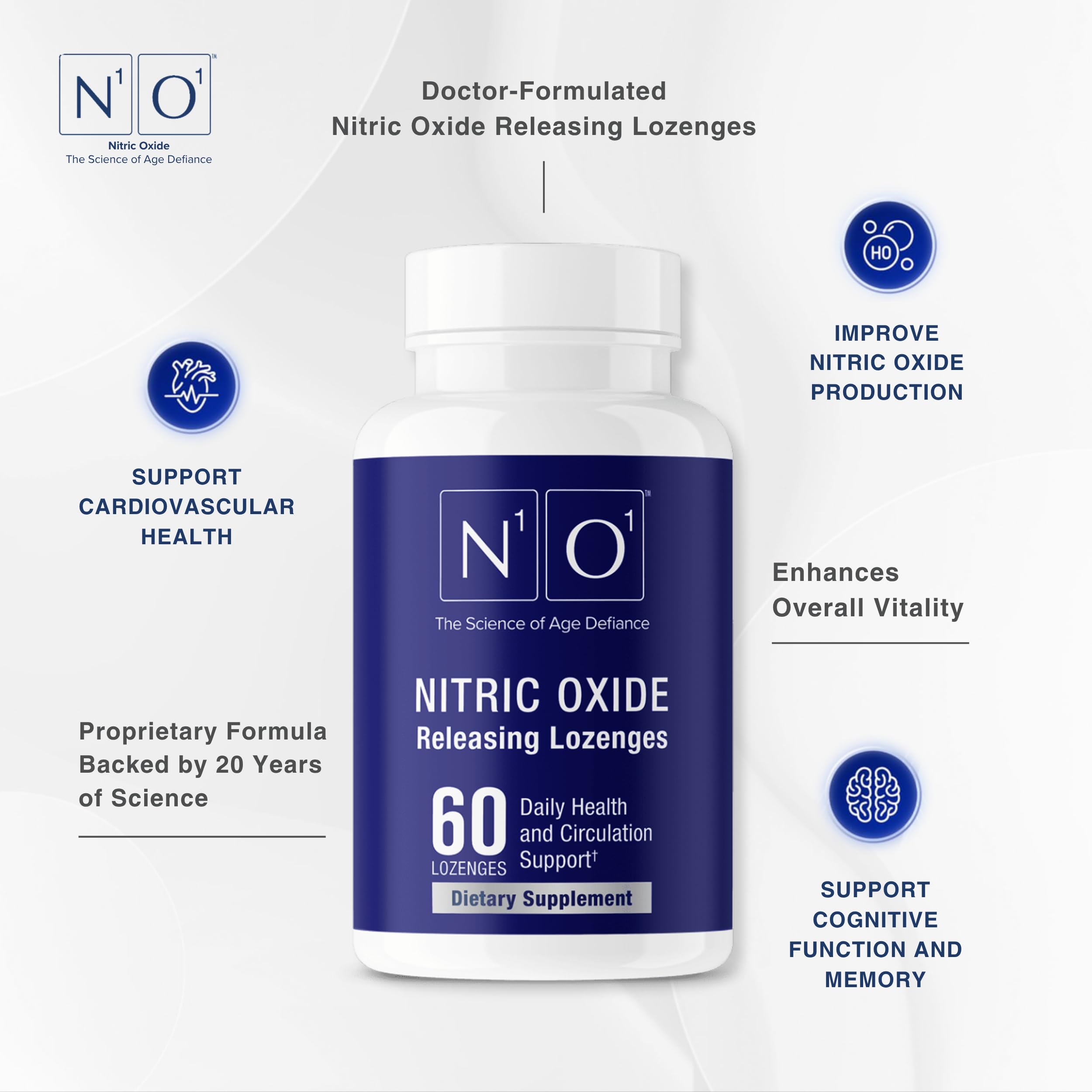 N1O1 pastillas óxido nítrico sabores naturales y edulcorante de fruta monje