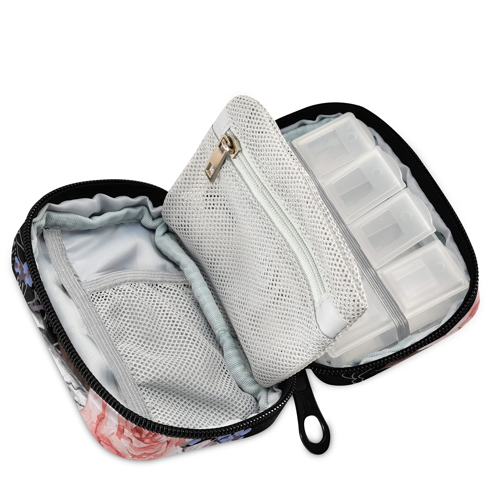 Naanle caja portátil con cremallera, perfecta para viajes y bolsillos.