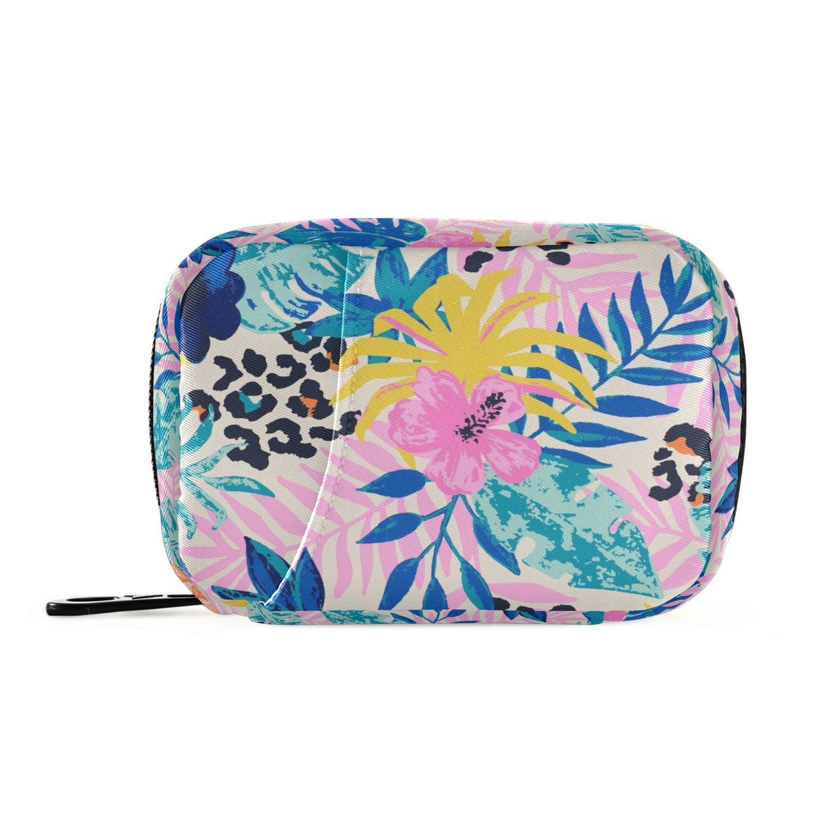 Naanle organizador de pastillas, estampado de leopardo, compacto para viaje