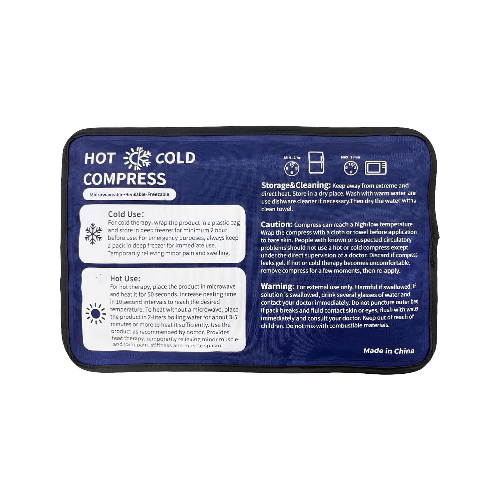 Najudok gel-frio-flexible mediano facilita enfriamiento rápido en zonas específicas.