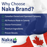 NAKA Naka Platinum Nutri NAC caja de empaque, diseño y calidad
