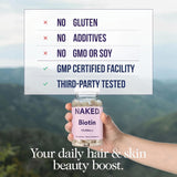 NAKED Biotin 10000mcg, cápsula lista para apoyar energía y metabolismo