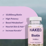 Uso diario recomendado de NAKED Biotin para bienestar sostenido