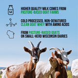 NAKED cabra proteína chocolate, tres ingredientes naturales para opción limpia