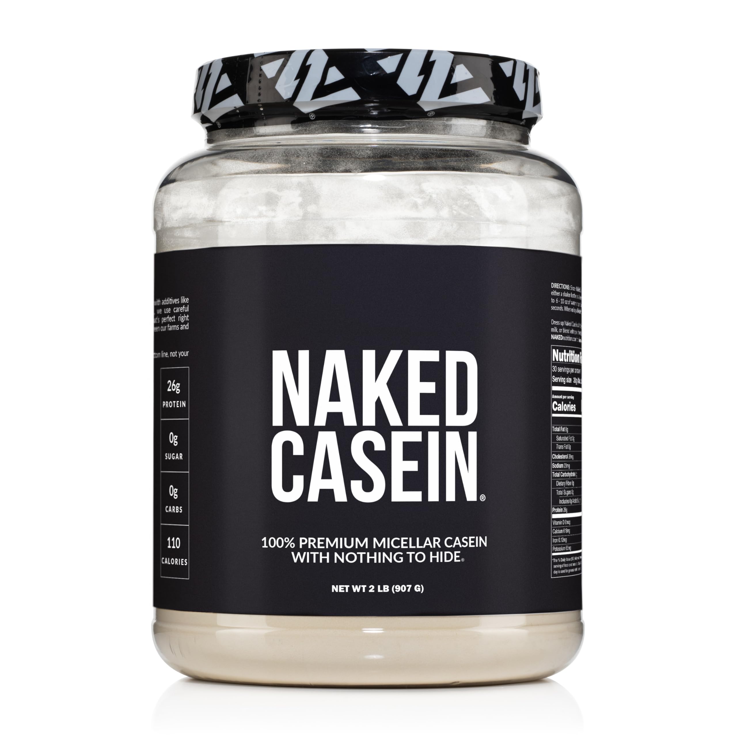 NAKED Casein en envase 2 lb, ideal para batidos y recuperación.