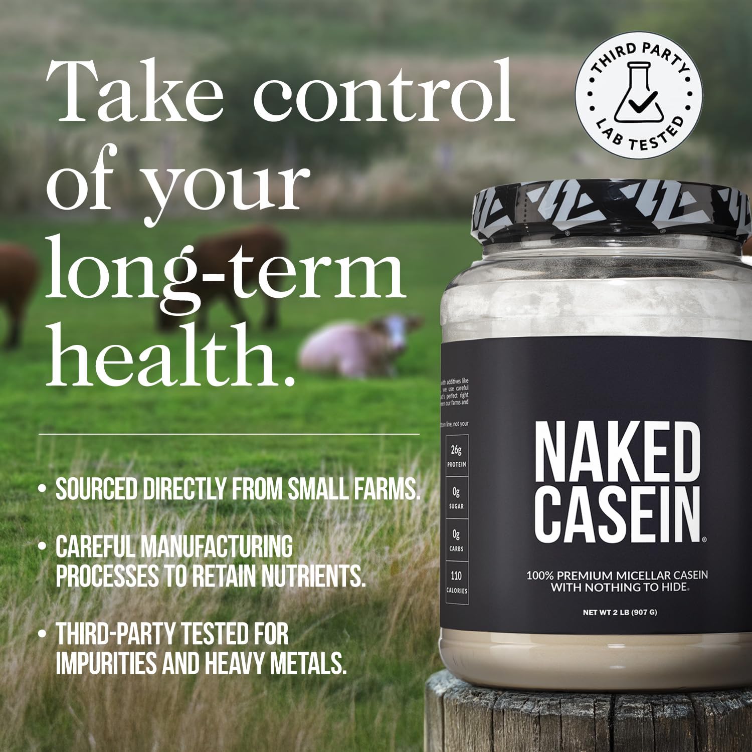 NAKED Casein Vanilla, galletas proteicas para meriendas.