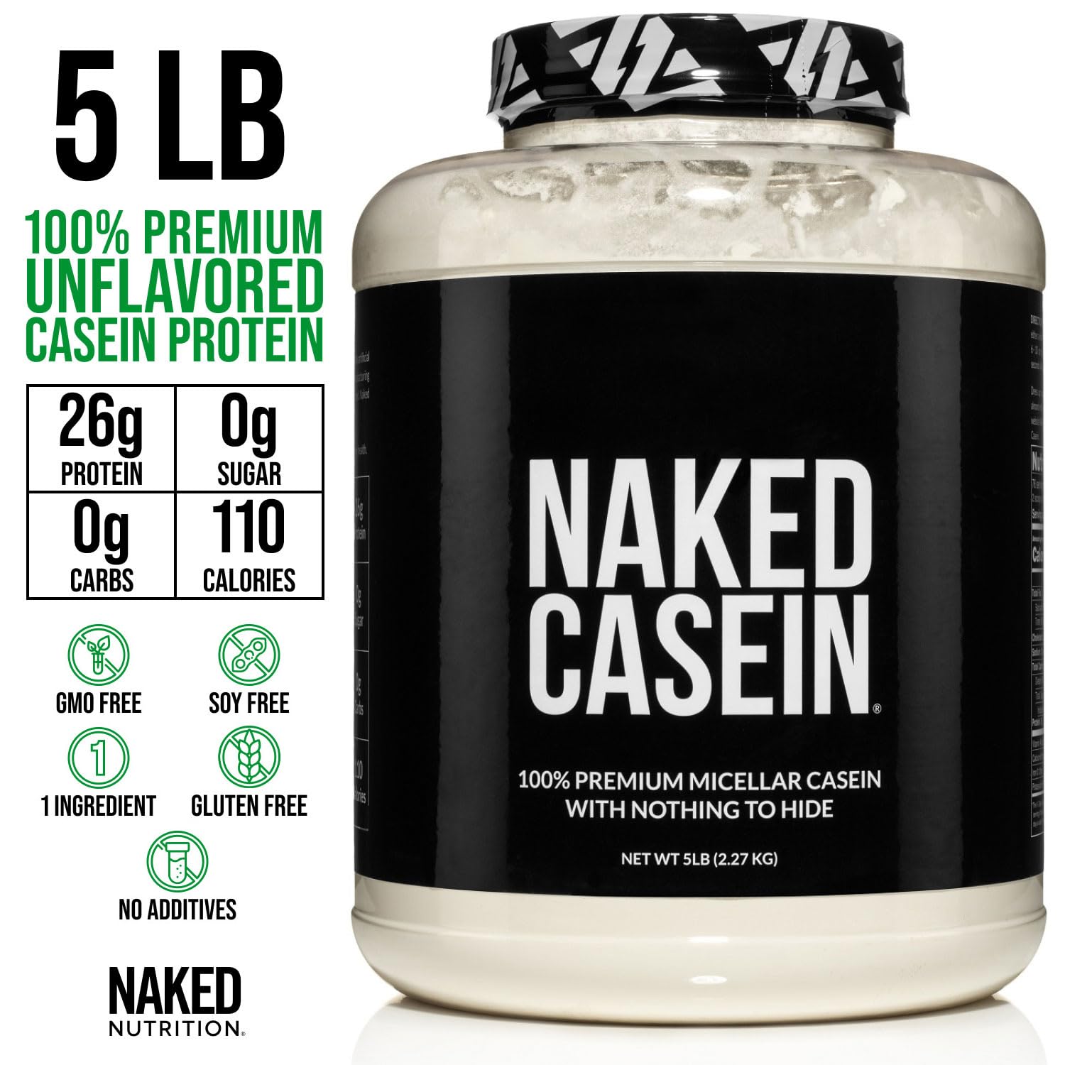 NAKED Caseína proceso frío que mantiene la calidad