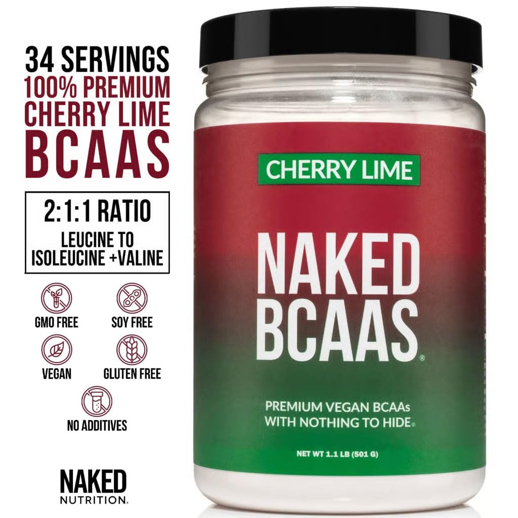 NAKED cereza-lima BCAA, ideal para energía durante el entrenamiento.
