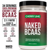 NAKED cereza-lima BCAA, ideal para energía durante el entrenamiento.