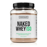 NAKED Chocolate Whey Isolate bottle pour for a smooth, quick shake