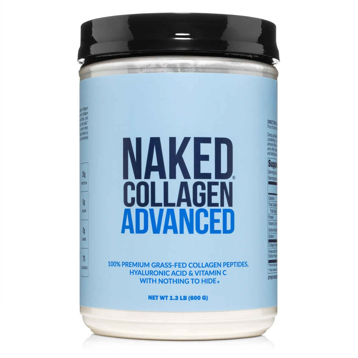 NAKED Collagen Advanced frasco polvo neutro para batidos diarios y apoyo a articulaciones