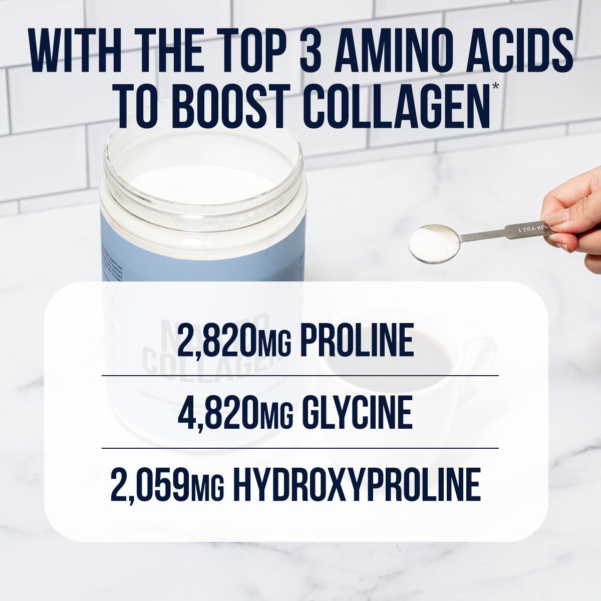 NAKED Collagen Advanced disolución rápida en cafe caliente