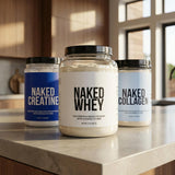 Ritual de entrenamiento diario con Naked en el gimnasio para resultados sostenibles.