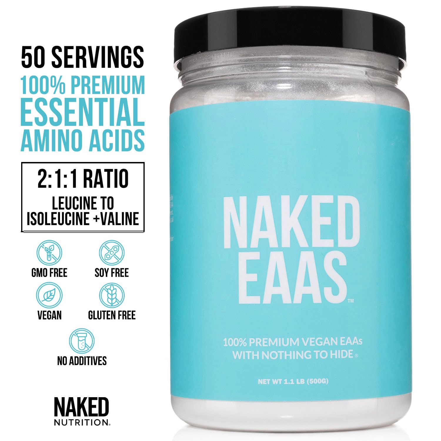 NAKED EAAs, fórmula 2:1:1 para energía y recuperación