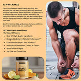 NAKED Citrus Energy certificado NSF, etiqueta visible para seguridad