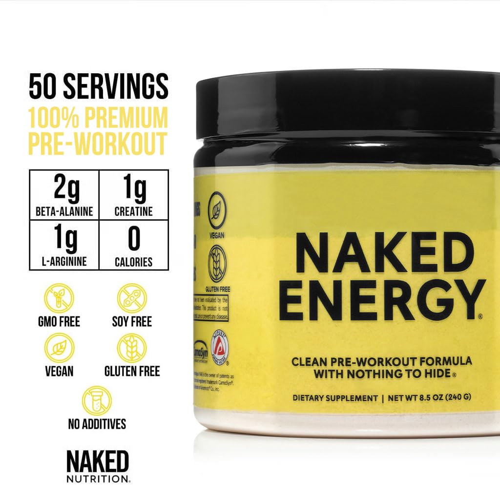 NAKED Energy, etiqueta NSF, garantía de pureza y seguridad