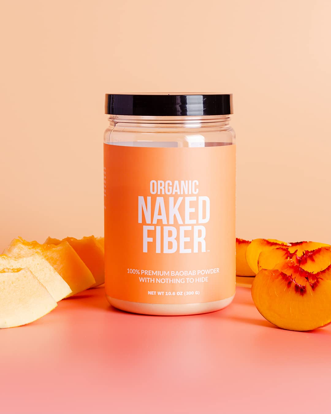 NAKED Fiber, etiqueta orgánica y vegana, sin aditivos artificiales.
