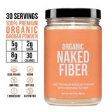 Textura suave de polvo de baobab de NAKED Fiber para mezclar.
