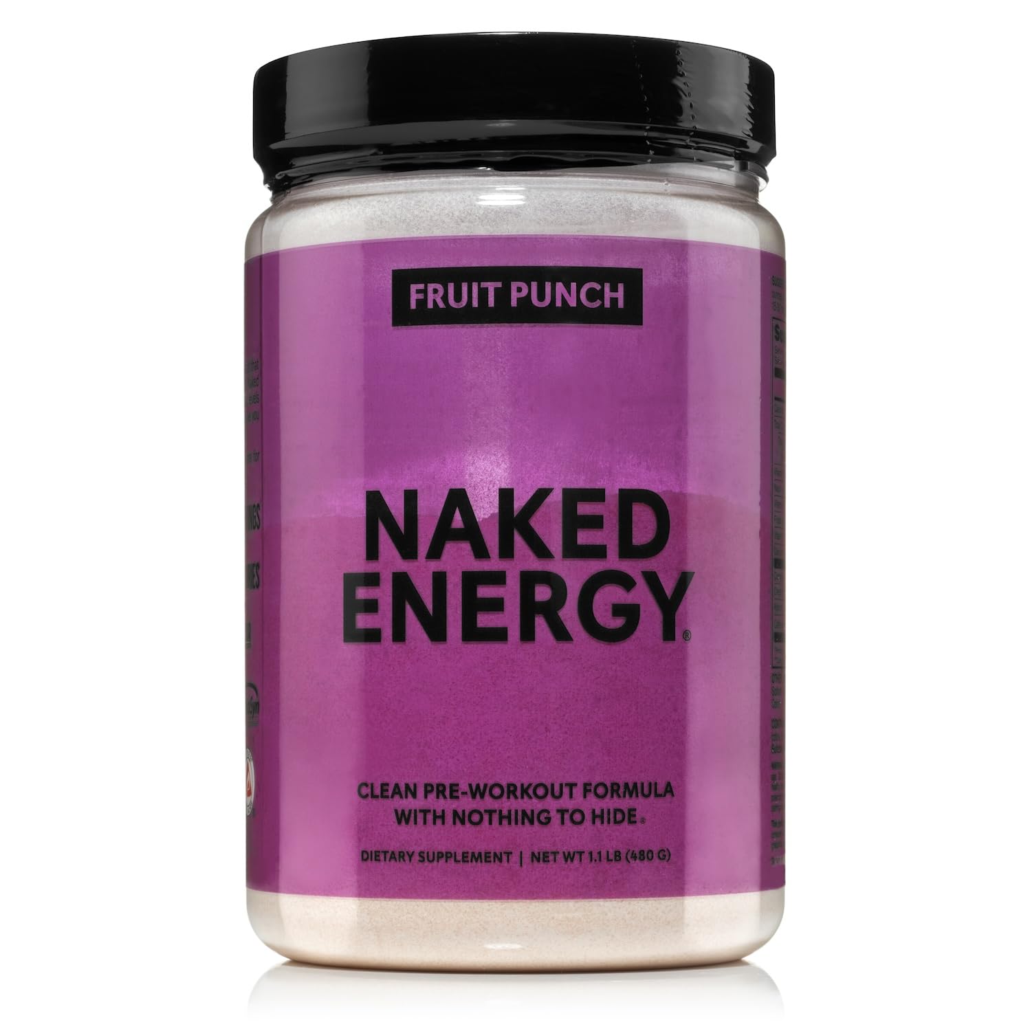 NAKED Fruit Punch Energy polvo de entrenamiento, energía limpia para sesiones intensas