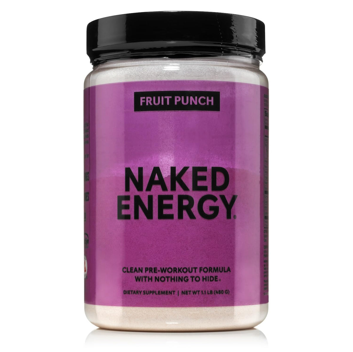 NAKED Fruit Punch Energy polvo de entrenamiento, energía limpia para sesiones intensas