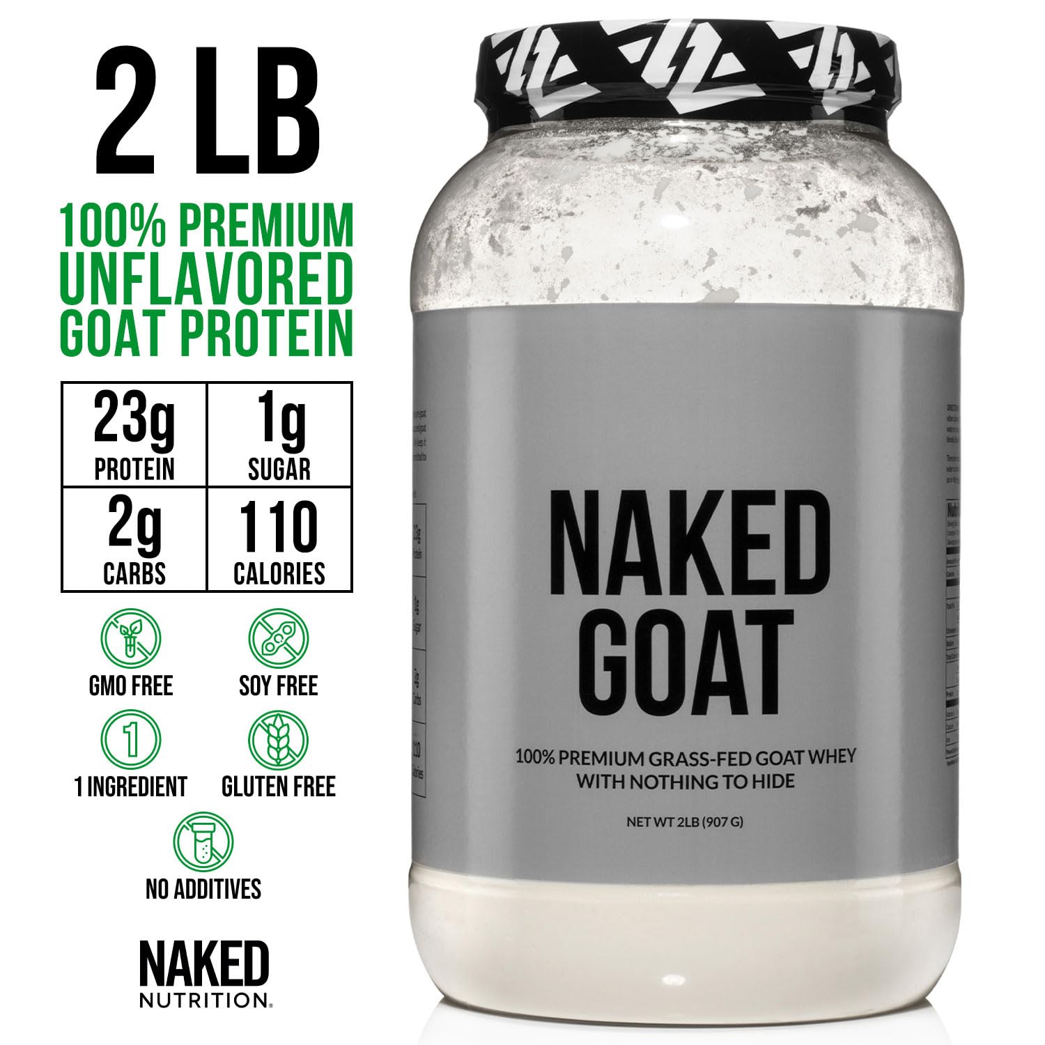 NAKED GOAT cucharada-whey cabra, medida rápida para batidos.