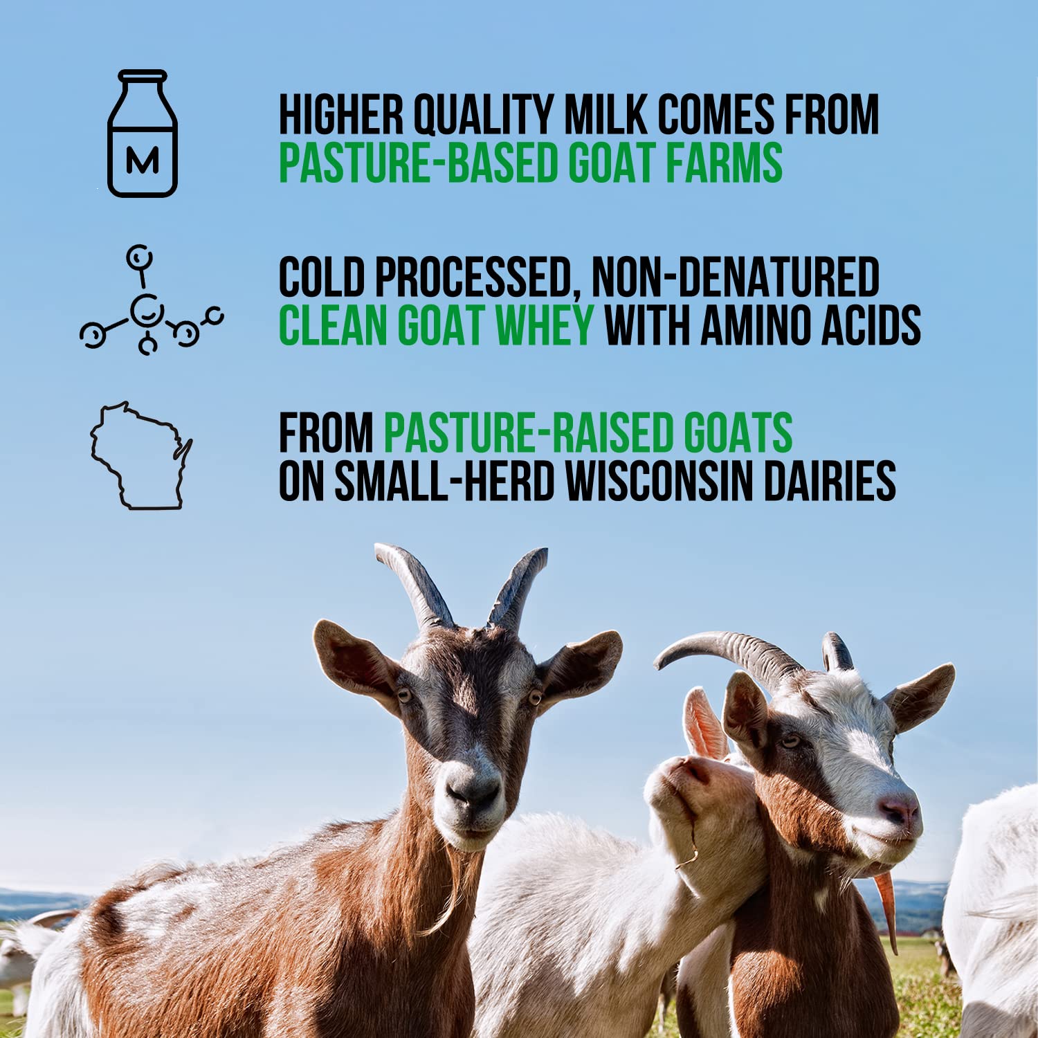 NAKED GOAT porcion-whey cabra, ideal para entrenamientos diarios.