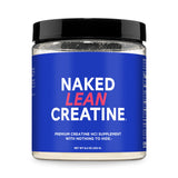 NAKED Lean Creatine HCl en polvo, textura fina para entrenamientos intensos.