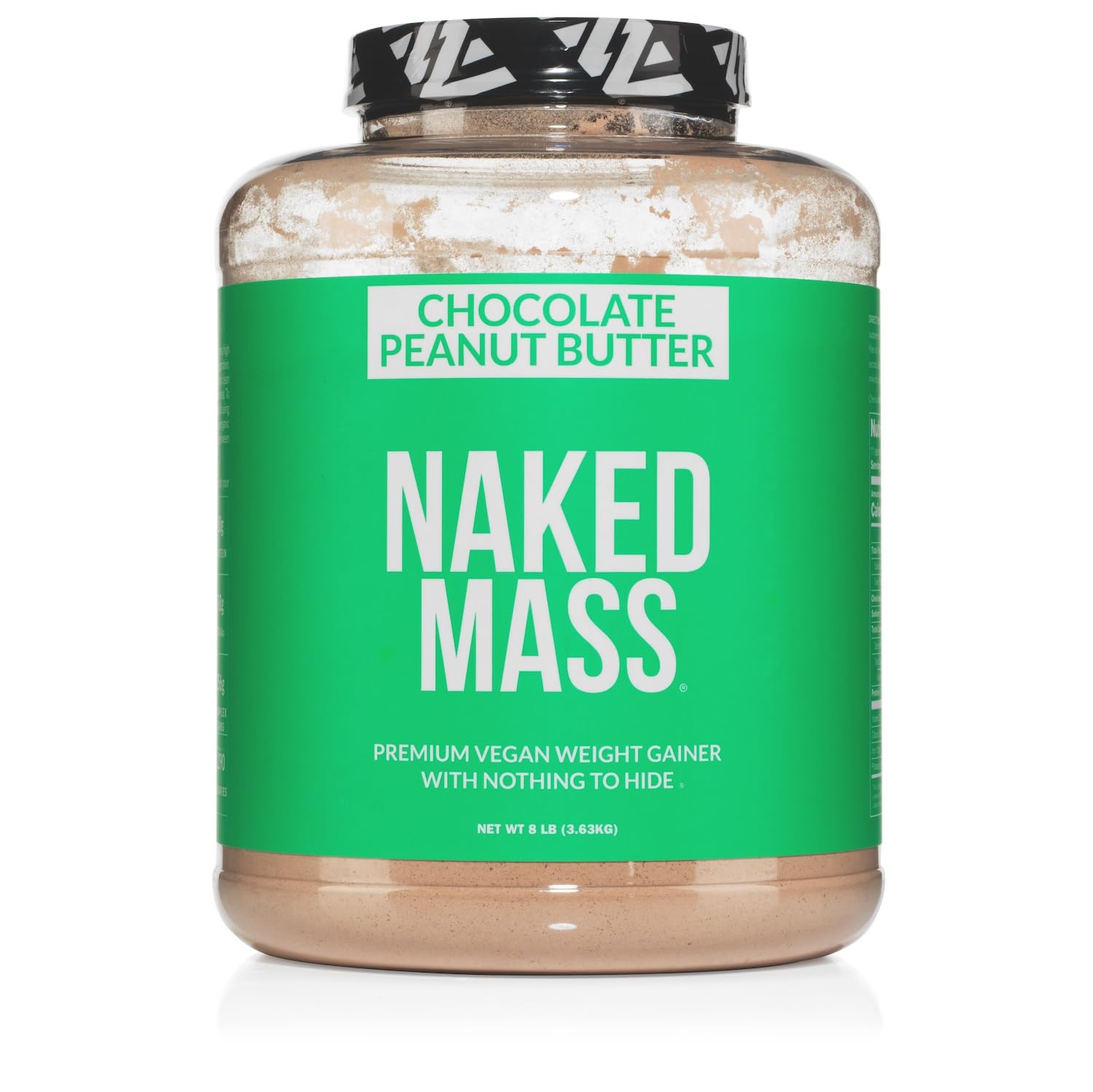 NAKED Masa Vegana pote chocolate mantequilla de maní, proteína vegana para ganar músculo