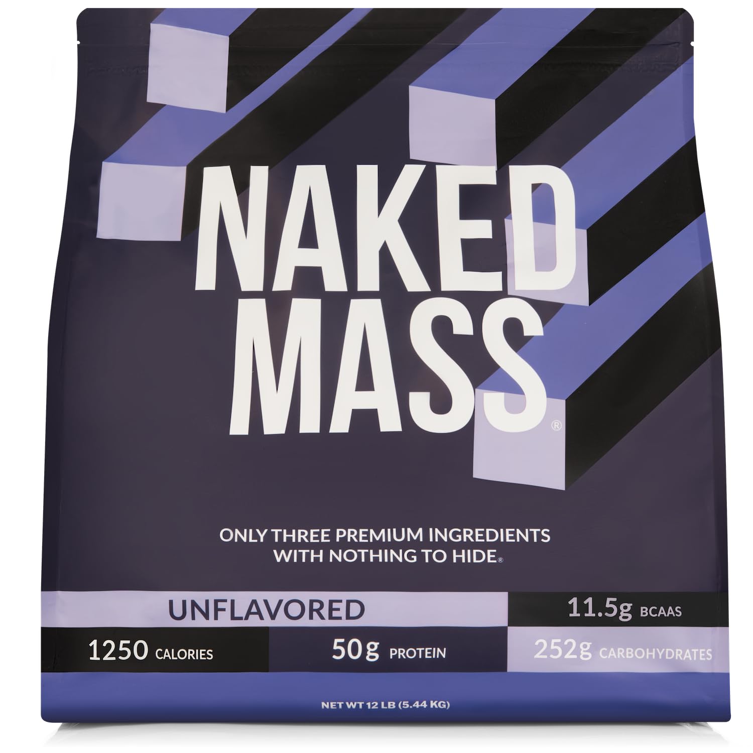 NAKED Mass: bote 12 libras para batidos ricos en calorías