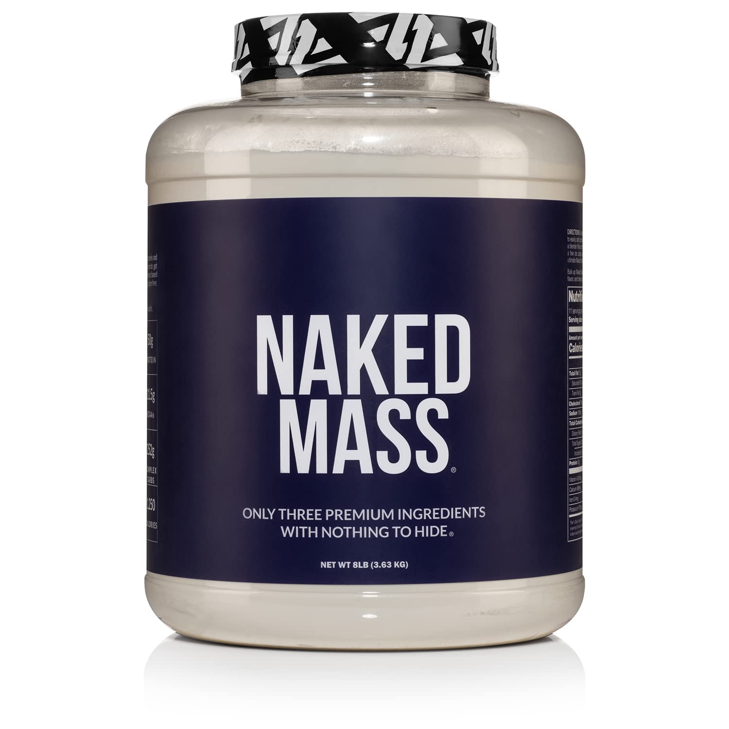 NAKED Mass empaque y etiqueta para una nutrición limpia