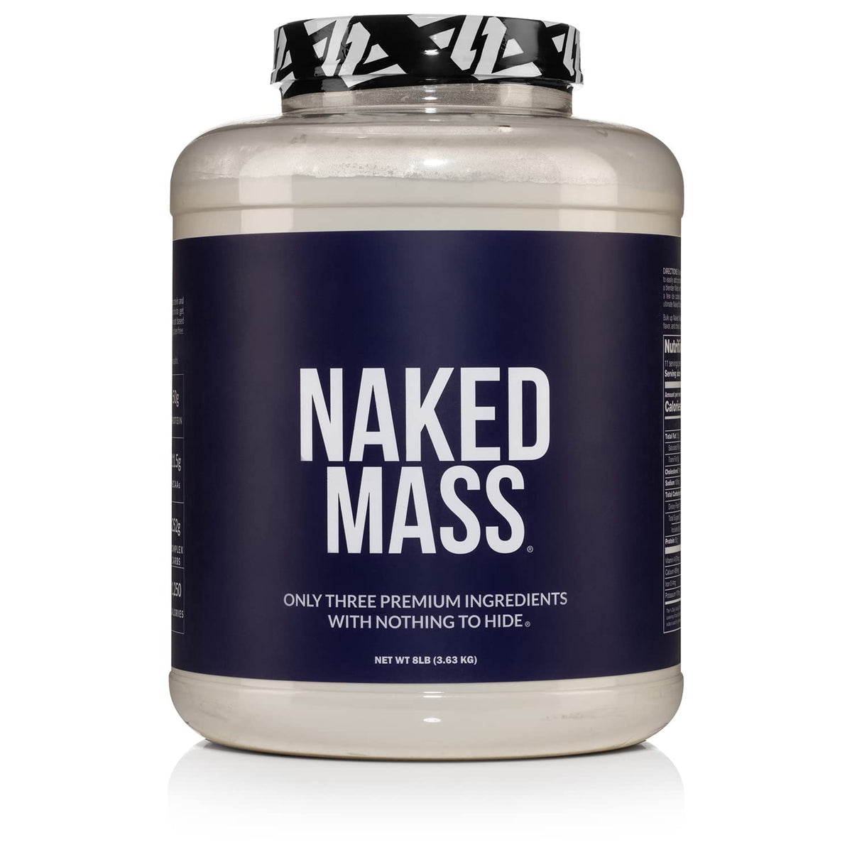 NAKED Mass empaque y etiqueta para una nutrición limpia