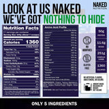 NAKED Mass Gainer carbohidratos complejos sin gluten para energía sostenida