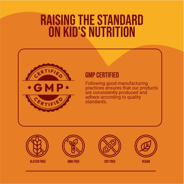 NAKED Nutrition Kids Gummies modo de uso diario, 1-2 gomitas al día.