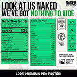 Naked Pea batido verde, energía sin lactosa.