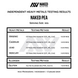 Naked Pea mezcla para recetas, proteína sin aditivos.