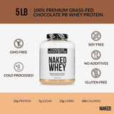 Cucharada de proteína Naked sabor chocolate crema de cacahuete para batidos
