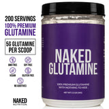 NAKED L-Glutamina con cuchara medidora para dosis precisas tras entreno