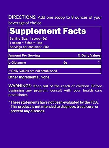 NAKED L-Glutamina apoyo digestivo y bienestar general