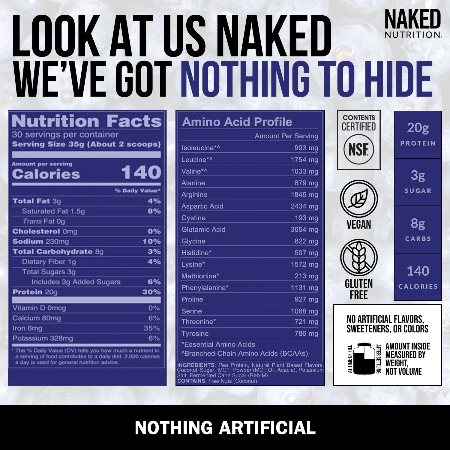Naked Shake: botella de MCT, ayuda a saciedad y energía.