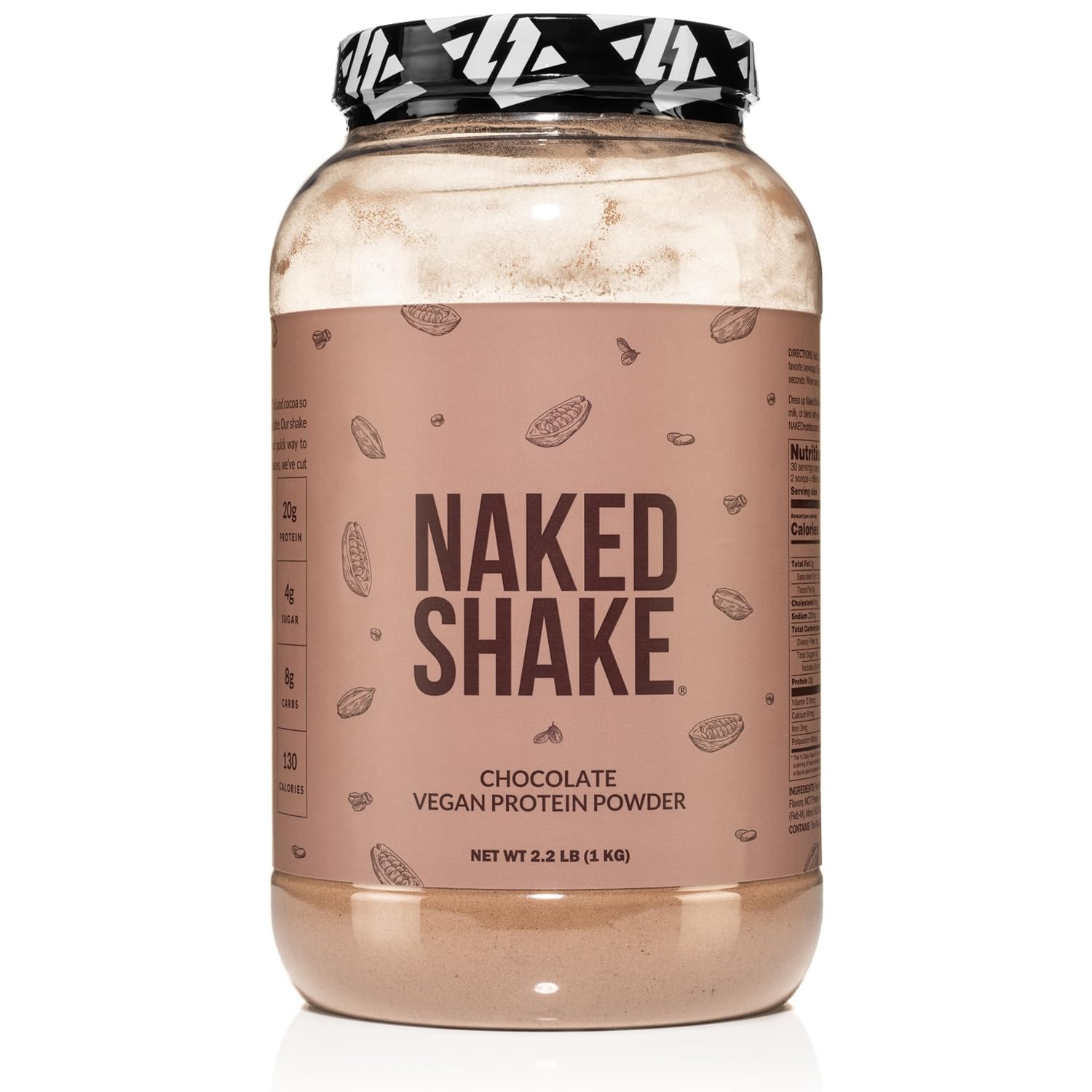 Naked Shake chocolate polvos veganos para batidos proteicos