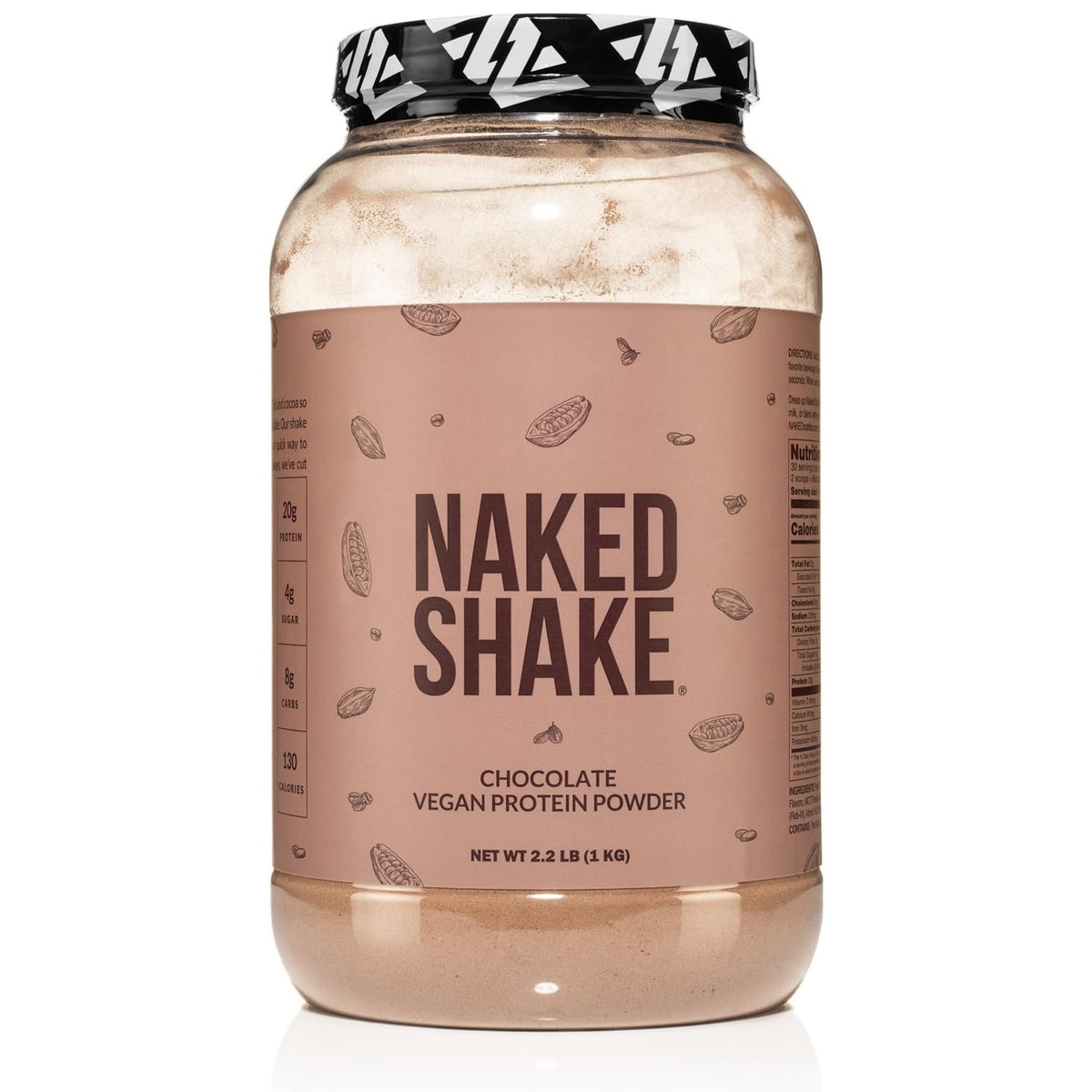Naked Shake chocolate polvos veganos para batidos proteicos