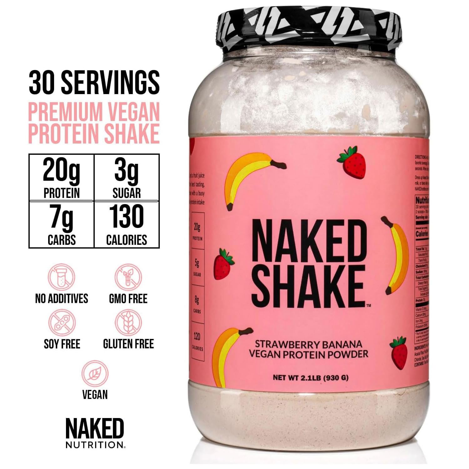 NAKED Shake listo para tomar, ideal para llevar.